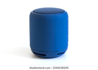 Bluetooth Speaker box in front of white background