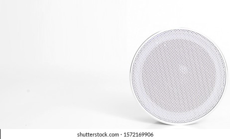 Bluetooth Speaker White Background Top View