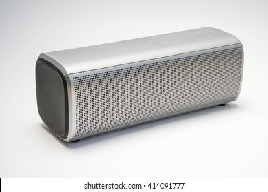 Bluetooth / wireless speaker in white background