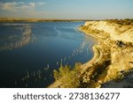 Bluff views at Cedar Bluff State Park Kansas