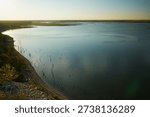 Bluff views at Cedar Bluff State Park Kansas