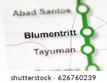 Blumentritt Station. Manila Metro map.