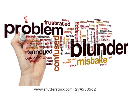 Blunder word cloud