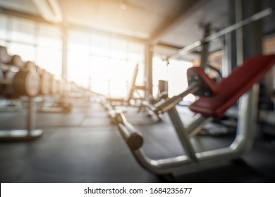 Blur Abstract Gym Background In Fitness