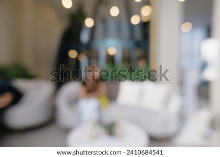 Blur abstract livingroom decoration interior for background