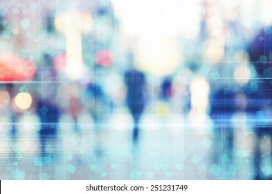 Blur Abstract People Background