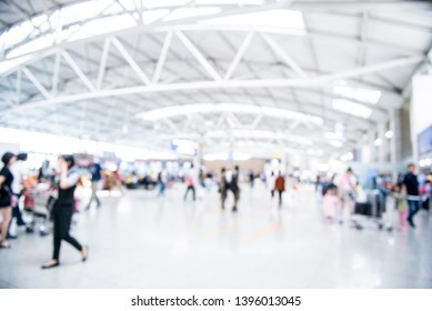 Blur background of the airport. 