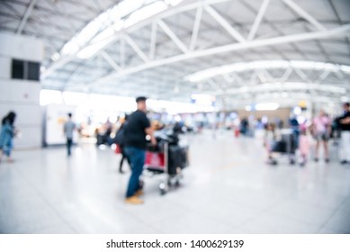 Blur background of the airport. 
