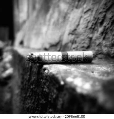 Similar – Image, Stock Photo butt stump Cigarette