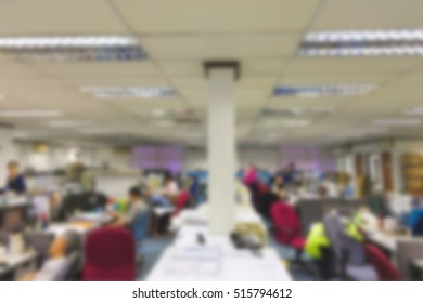 Blur Background Of An Environment Office