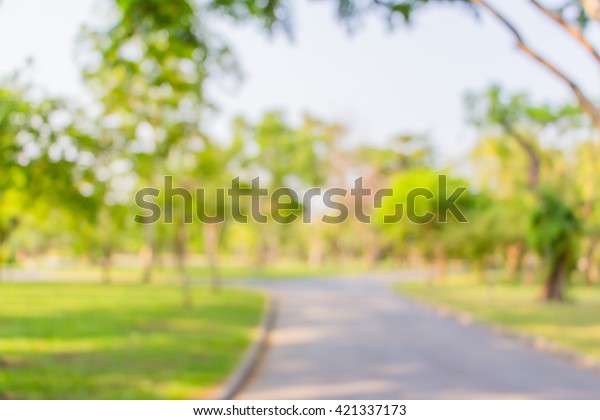 Blur Background Park Stock Photo Edit Now 421337173