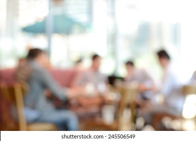 Blur Background - People Sitting In Coffee Shop