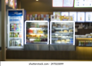 Blur background of service coffee shop bar   - Shutterstock ID 297023099
