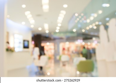 Blur Beauty Shop With Bokeh For Background Usage