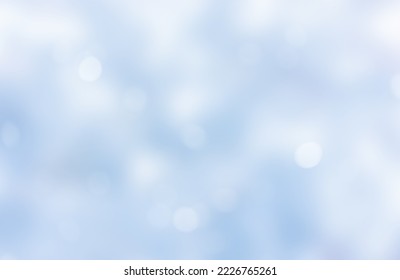blur blue color panoramic background and glitter bokeh light for merry christmas   happy new year festival design concept