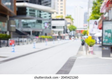 Blur City Metro Public Walking Space Urban Shopping Street Venue For Background