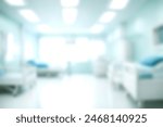 Blur clinic or hospital room, Light blurred background for use. blank hall an office or medical institution hall room. Blur interior background concept.