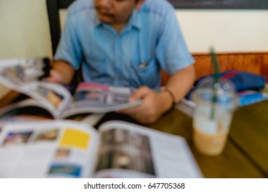 Blur coffee shop background