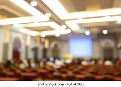 blur of conference room for background. - Shutterstock ID 484547023