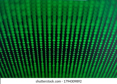 The blur data processing in binary mode. Blur binary background. Big data. data science.  Data analysis. Digital. Technology.