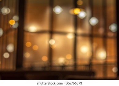 Blur Or Defocus Image Of Coffee Shop Or Cafeteria For Use As Background