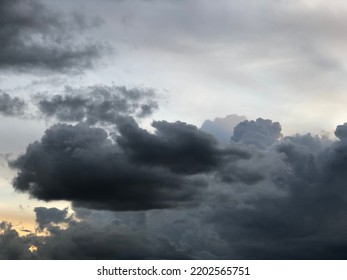 Blur and Dusk overcast sky before to rainy in evening time. Dusk overcast sky in rainy season. Rainy cloudy floating on the sky. - Shutterstock ID 2202565751