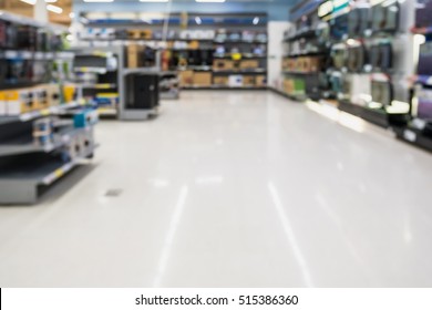 Blur Electronics Store Aisle For Background