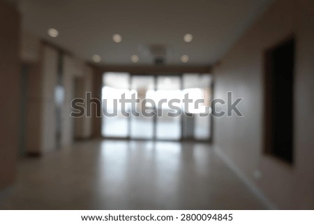 Blur focus of office elevators corridor.