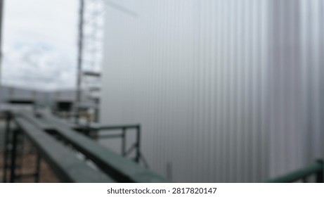 Blur focus of Scaffolding underconstruction.