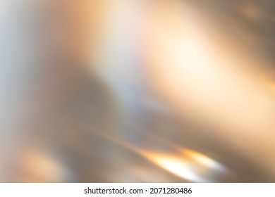 Blur glow overlay. Lens flare filter. Bokeh sunlight glare leak. Retro illumination effect. Defocused orange blue white light abstract background.