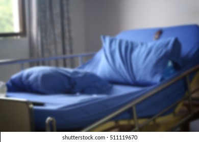 Blur hospital bed background
