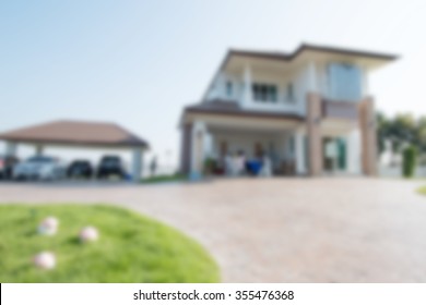 Blur house background