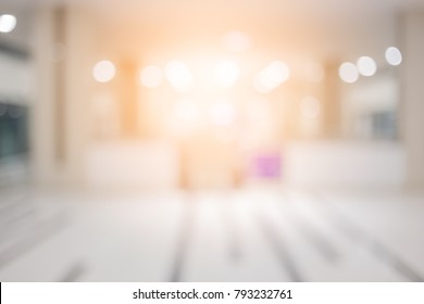 blur image background of hotel lobby or corridor