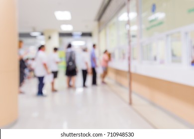 blur image background  of waiting area in hospital or clinic