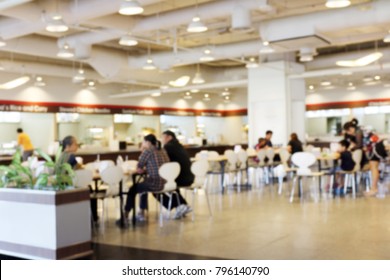 Blur image Canteen Dining Hall Room, A lot of people are eating food in University canteen blur background, Blurred background cafe or cafeteria - Shutterstock ID 796140790