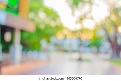 Blur Image Modern Building On Day Stock Photo (Edit Now) 343804790