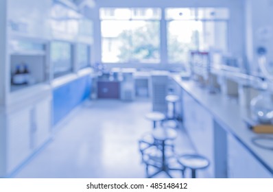 blur image of modern laboratory for pharmacy background usage .