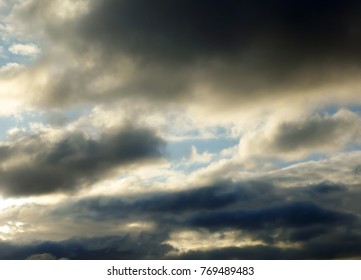 blur image - sky with dark cloud 