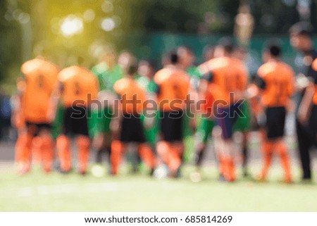 Blur image, soccer player
