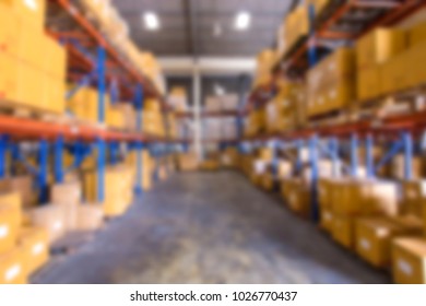 Blur Image Of Warehouse