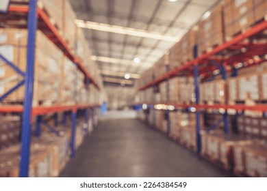 Blur Inventory Warehouse products goods stock factory inventory storage area for background