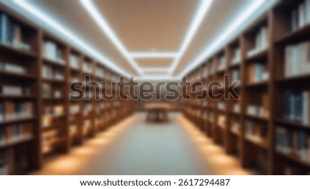 blur library, interior of library room with blur theme with books neatly lined up on wooden shelves, good lighting, blur wallpaper