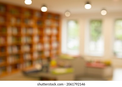 Blur Library, Office. Perfect Light Background For Your Design