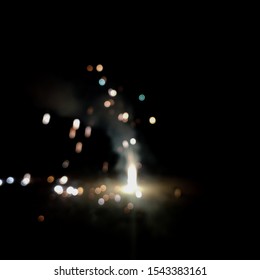 blur light and black background