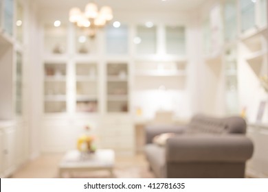 Blur Living Room Of The Background