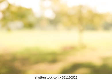 Blur Park With Nature Green