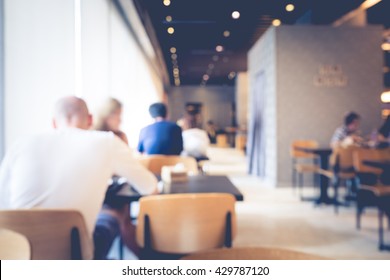 Blur of people siting in working space and modern interior style - Shutterstock ID 429787120