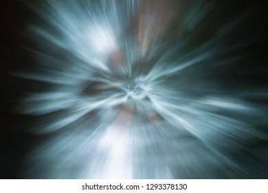 BLUR OF RAYS IN SPACE, ABSTRACT DARK MOTION BACKGROUND