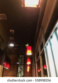 Blur the Red Lantern restaurant.background