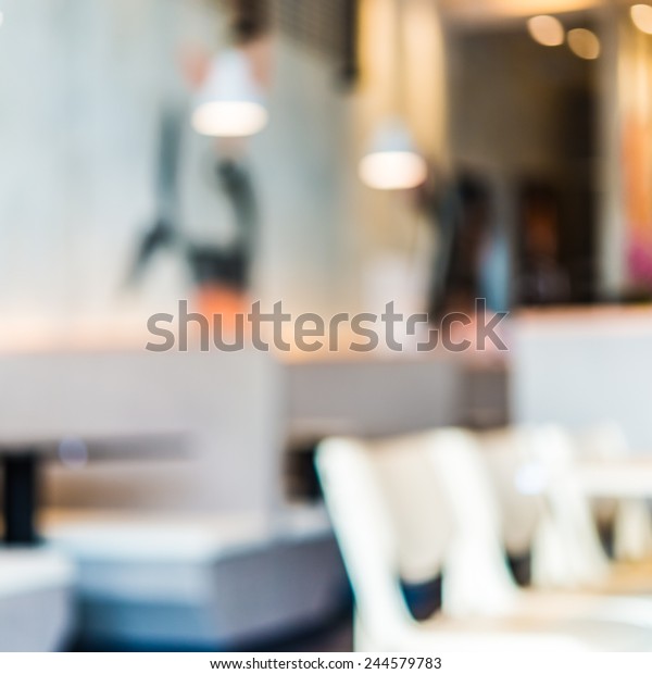 Blur Restaurant Background Stock Photo (Edit Now) 244579783